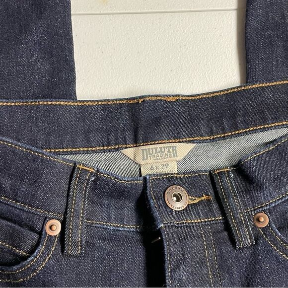 Women’s Duluth trading co. Denim Jeans size 6x29 6 dark wash like new! - Picture 3 of 3